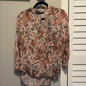Zara Multicolor Paisley Blouse